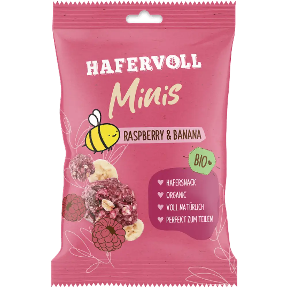 Hafervoll Organic Flapjack Hazelnut & Cocoa Nib in brauner Verpackung mit sichtbarem Riegel – Bio, ohne Zusatzstoffe